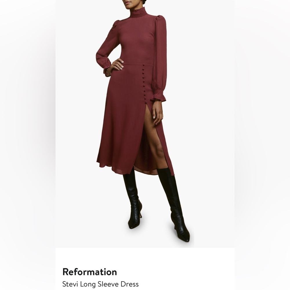 Reformation Stevi Long Sleeve Dress